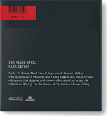 Dunlop Set of Stainless Steel Strings for Bass Bass 45 - 105"