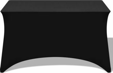 vidaXL Elastisch Tischabdeckung Schwarz 183x74cm 2Stück