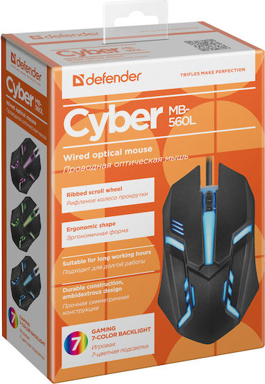 Defender Сyber MB-560L Gaming Mouse Multicolour