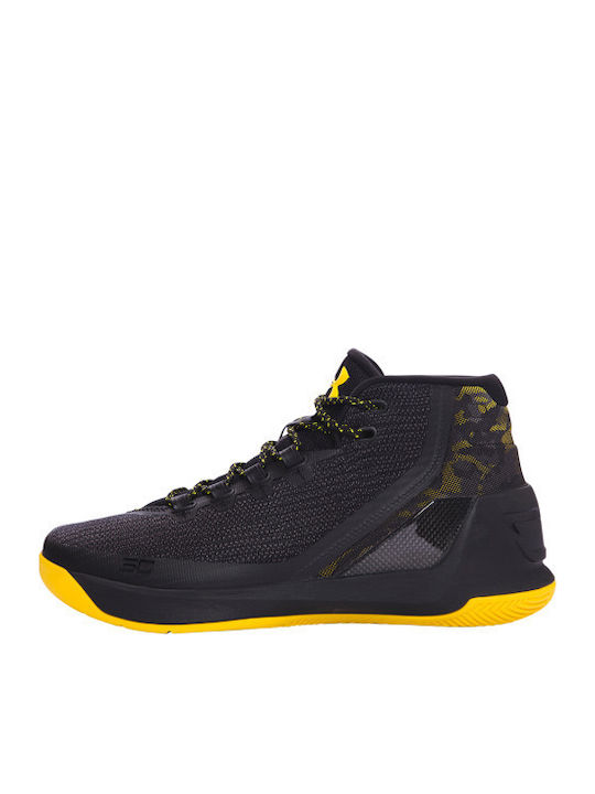 Curry 3 Hoch Basketballschuhe Black / Taxi