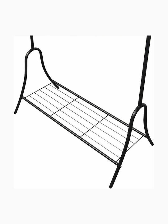vidaXL Kleiderständer Schwarz 90x44x174cm