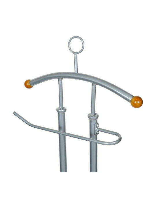 vidaXL Floor Garment Rack made of Metal Gray 43x28x113cm