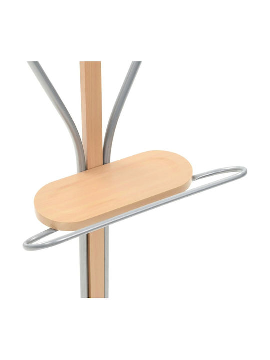 vidaXL Floor Garment Rack made of Wood Brown 45x35x107cm