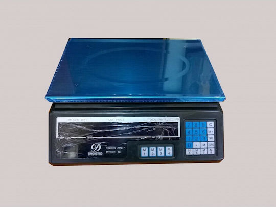 Dahongying Electronic Retail Scale with Weighing Capacity of 40kg and Division 5gr