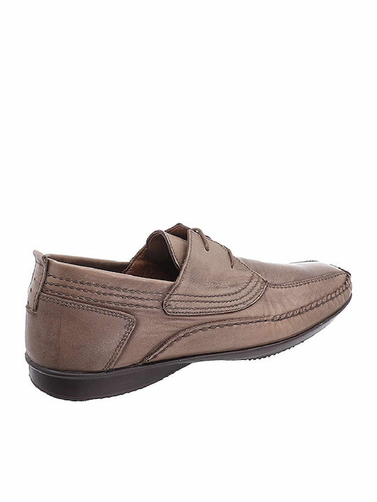 Boxer Leder Herren Freizeitschuhe Anatomisch Beige