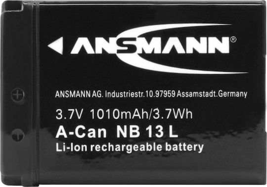 Ansmann Kamera Batterie A-Can NB 13L 1400-0069 Lithium-Ionen (Li-Ion) Kompatibel mit Canon