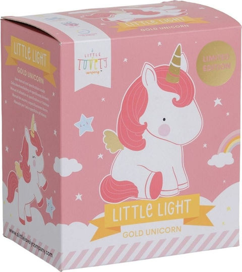 A Little Lovely Company Led Kids Decorative Lamp Unicorn Pink 8.5x12.5x10εκ.