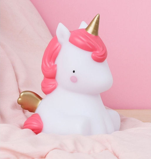 A Little Lovely Company Led Kids Decorative Lamp Unicorn Pink 8.5x12.5x10εκ.
