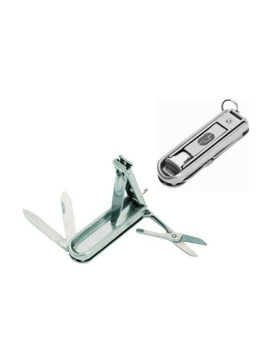 True Utility Keychain Nailclip Kit Metalic Gri