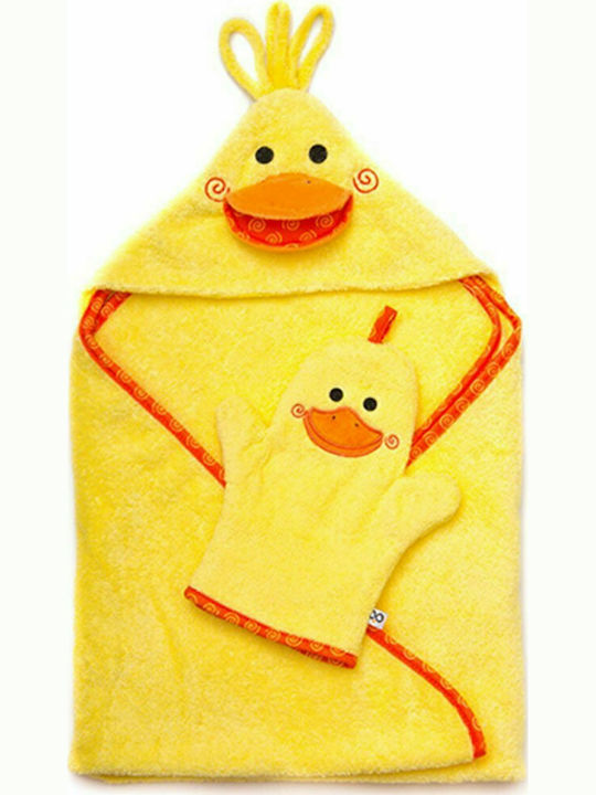Zoocchini Baby Hooded Bath Towel 76x76cm Zoocchini Baby Hooded Bath Towel 76x76cm