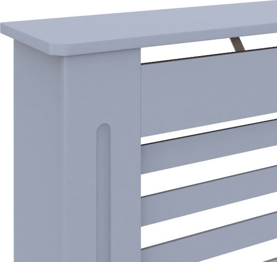 vidaXL Капак За Калорифер От MDF Сив 112x19x81см