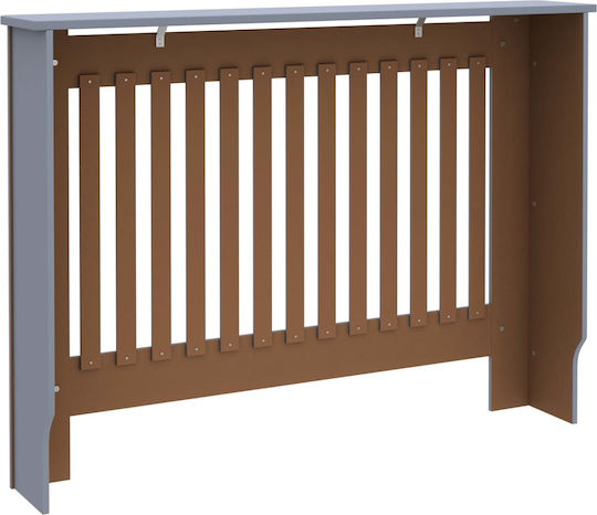 vidaXL MDF Gray Radiator Cover 112x19x81cm