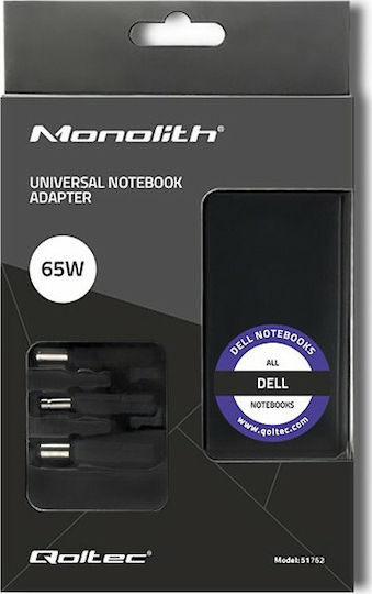 Qoltec Laptop Charger 65W 19.5V 3.34A for Dell