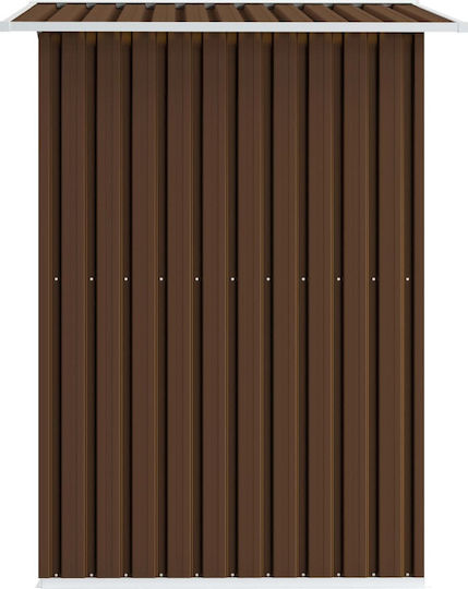 Metallic Garden Warehouse Galvanized Brown with Air Vents L2.04xW1.32xH1.86m