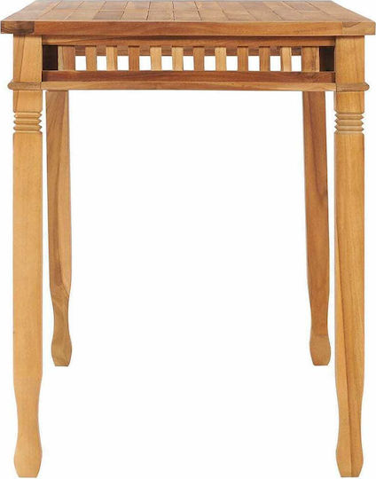 Garten- und Terrassentisch aus Teak 120x65x80cm