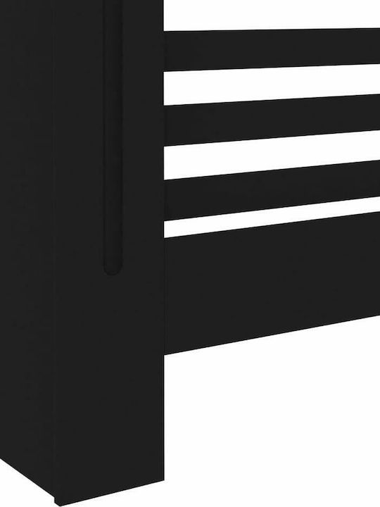 vidaXL Κάλυμμα Καλοριφέρ από MDF Μαύρο 112x19x81cm