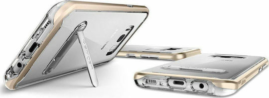 Spigen Crystal Hybrid Umschlag Rückseite Kunststoff Gold (Galaxy S8)
