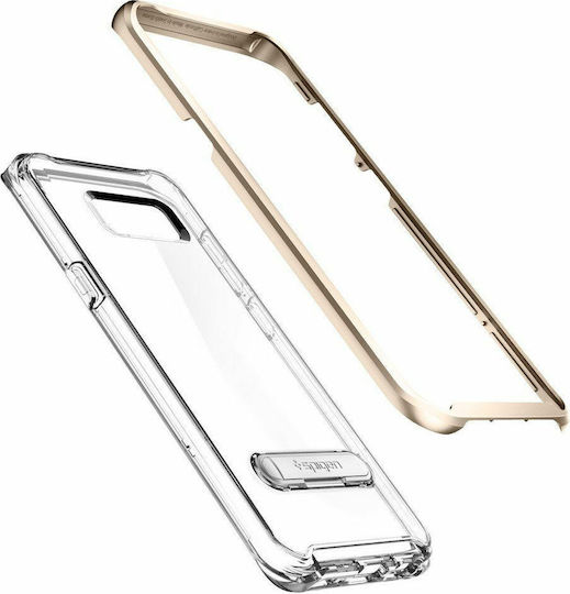 Spigen Crystal Hybrid Umschlag Rückseite Kunststoff Gold (Galaxy S8)