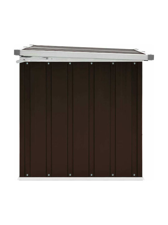 vidaXL Outdoor Storage Box Brown L109xW67xH65cm