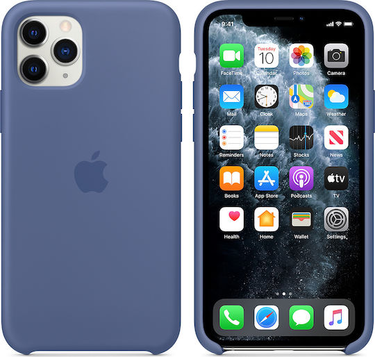Apple Back Cover Silicone Blue (iPhone 11 Pro)