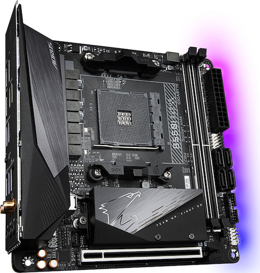 Gigabyte B550I Aorus Pro AX Wi-Fi Дънна платка Mini ITX с AMD AM4 Сокет