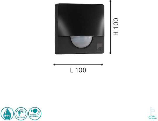 Eglo Detect Me 3 Ασύρματος Αισθητήρας Κίνησης 180° Εμβέλειας 12m