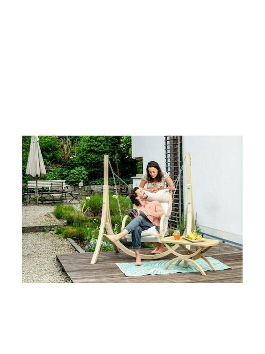 Fat Fabric Swing Ecru with 120kg Maximum Weight Capacity L158xW60xH111cm
