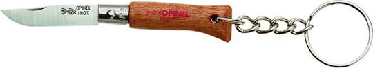 Opinel No.2 Pocket Knife Keychain Brown