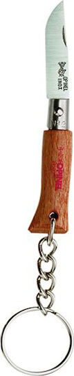 Opinel No.2 Pocket Knife Keychain Brown