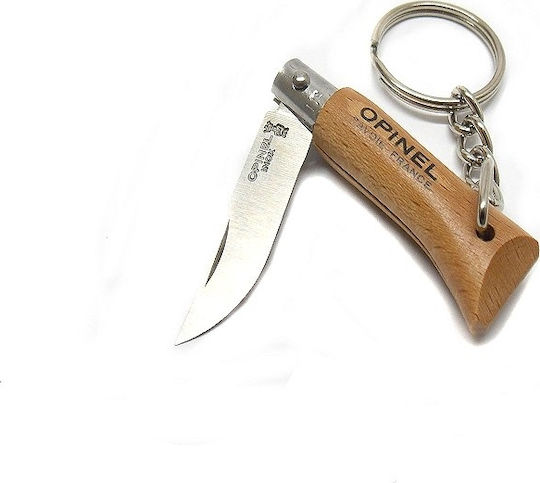 Opinel No.2 Pocket Knife Keychain Brown