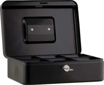 Sax Κουτί Ταμείου με Κλειδί Box L 0-812-09 Μαύρο