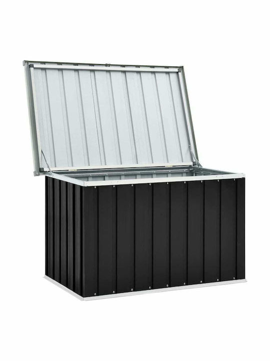 vidaXL Außenlagerbox Metall Charcoal L109xB67xH65cm