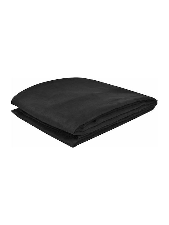 vidaXL Four-Seater Sofa Throw 270x350cm Black