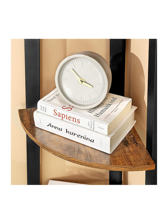 Corner Bookcase Brown 34x34x125cm