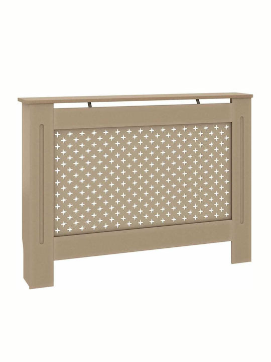 vidaXL MDF Heizkörperabdeckung Braun 112x19x81cm