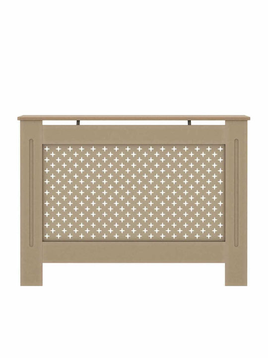 vidaXL MDF Heizkörperabdeckung Braun 112x19x81cm
