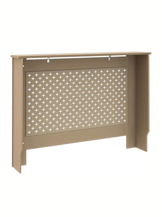 vidaXL MDF Heizkörperabdeckung Braun 112x19x81cm