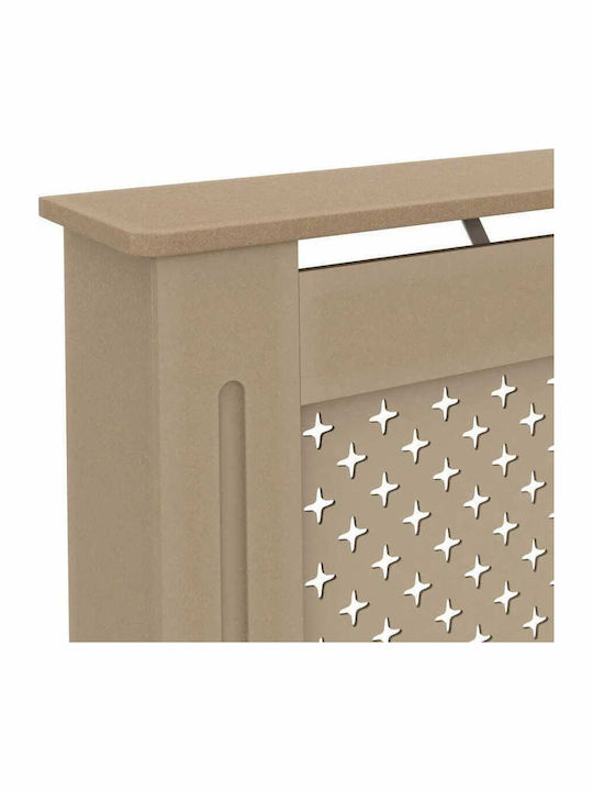 vidaXL MDF Heizkörperabdeckung Braun 112x19x81cm