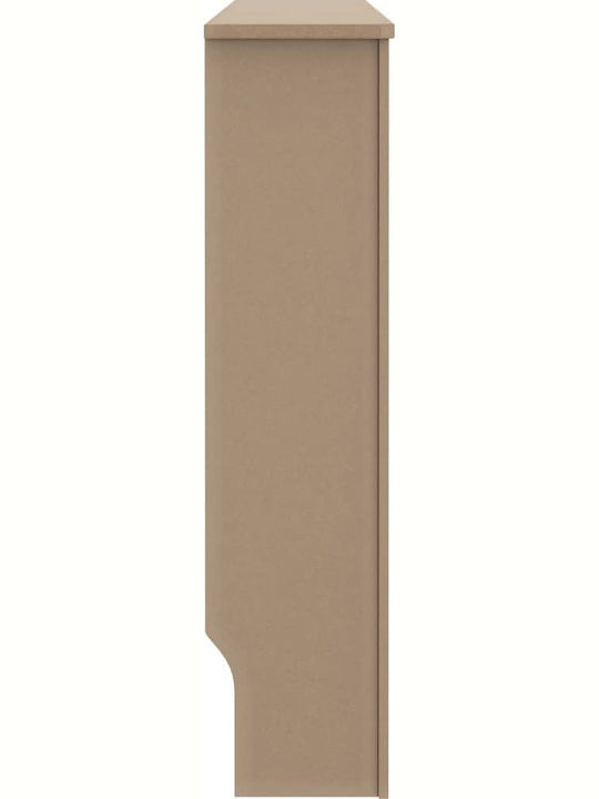 vidaXL MDF Heizkörperabdeckung Braun 112x19x81cm