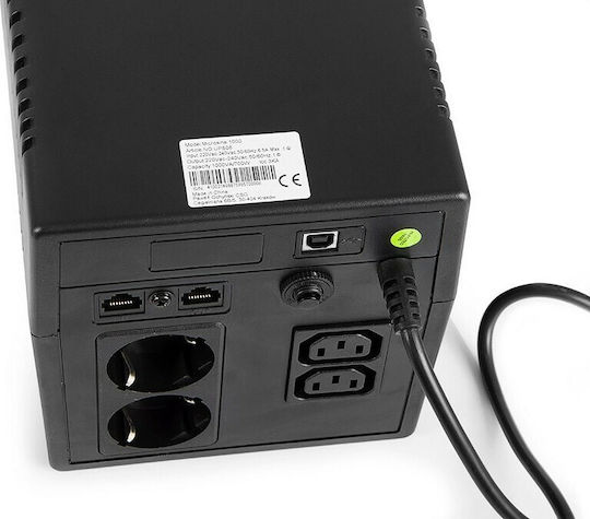 Green Cell Power Proof UPS Line-Interactive 1000VA 700W With 2 Schuko AC Outlets