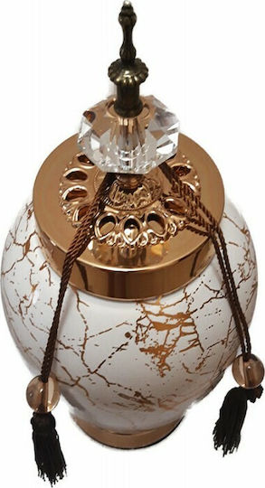 Karvounis Vase Ceramic Gold Diameter 18xHeight 34cm