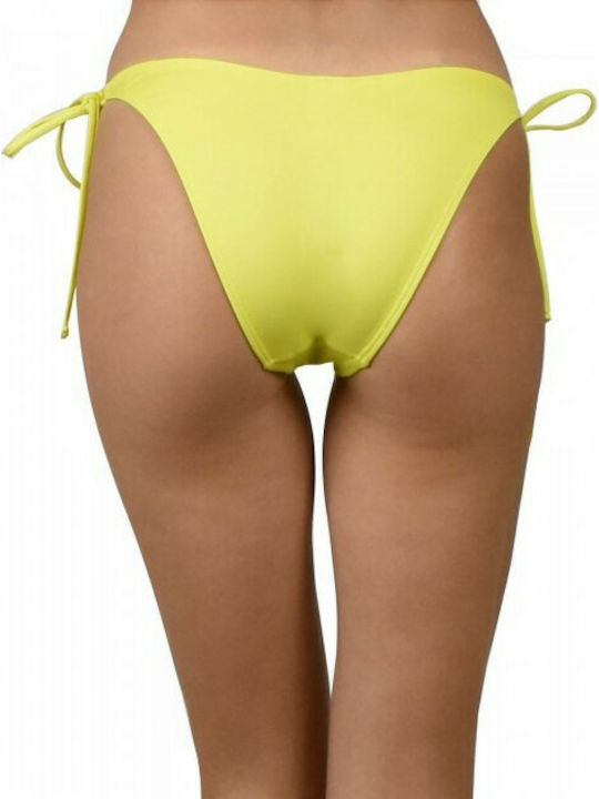 Blu4u Bikini Brazil με Κορδονάκια Κίτρινο