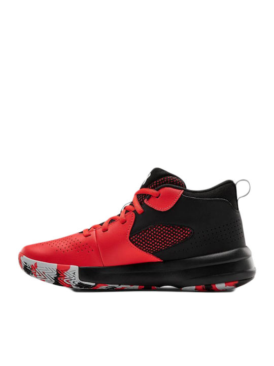 Under Armour Lockdown 5 Kids Basketball Shoes Red