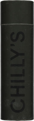 Chilly's Monochrome Sticlă Termos Oțel inoxidabil Fără BPA Black 500ml