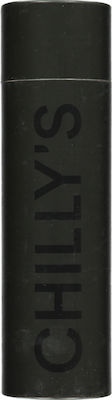 Chilly's Monochrome Μπουκάλι Θερμός Ανοξείδωτο BPA Free Black 500ml