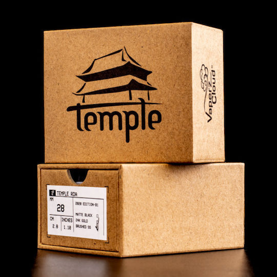 Vaperz Cloud Temple Атомайзер за Електронни Цигари RDA 25мм Неръждаема стомана