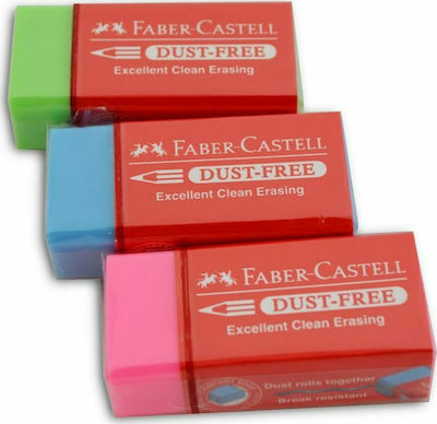 Faber-Castell Eraser for Pencil and Pen Dust Free (Μiscellaneous colours) 1pcs