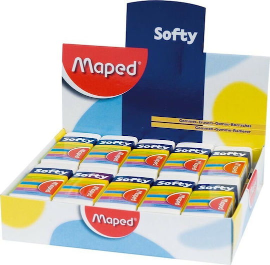 Maped Eraser for Pencil and Pen Softy 5pcs