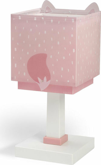 Ango Lampă portabilă pentru copii Little Fox Roz 14x14x29εκ.