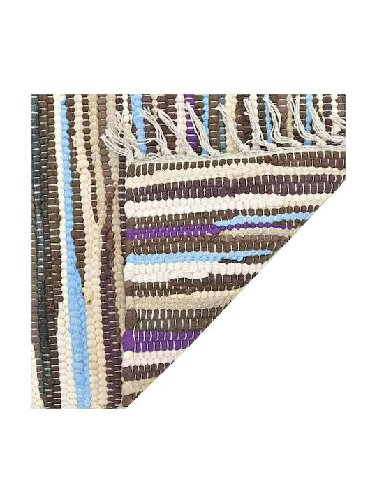 Inart Chindi Covor Rectangular Bumbac cu franjuri Multicolor